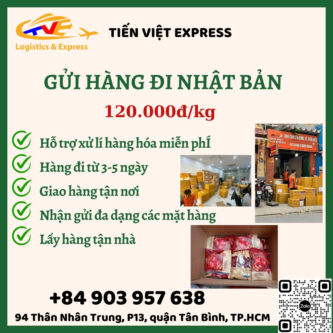 Gửi hàng đi Nhật Bản  - Tiến Việt Express